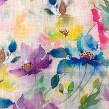 Load image into Gallery viewer, Multi Floral Cotton/Linen Print