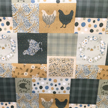 Load image into Gallery viewer, Patchwork Hens Printed PVC