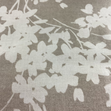 Taupe Floral Embossed PVC