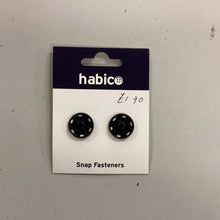 Load image into Gallery viewer, 19mm Black Snap Fasteners