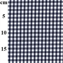 Load image into Gallery viewer, Navy 1/8&quot; Checks Gingham