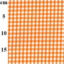 Load image into Gallery viewer, Orange 1/4&quot; Checks Gingham