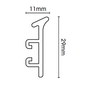 Swish Sologlyde White PVC Track 250cm (Complete Pack)