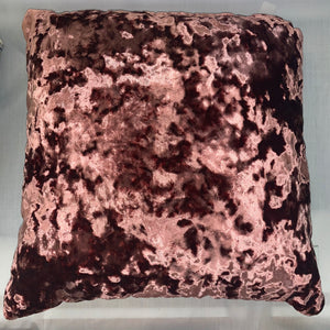 Dusky Pink Crush Velvet Cushion