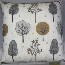 Load image into Gallery viewer, Scandi Trees Ochre Cushion