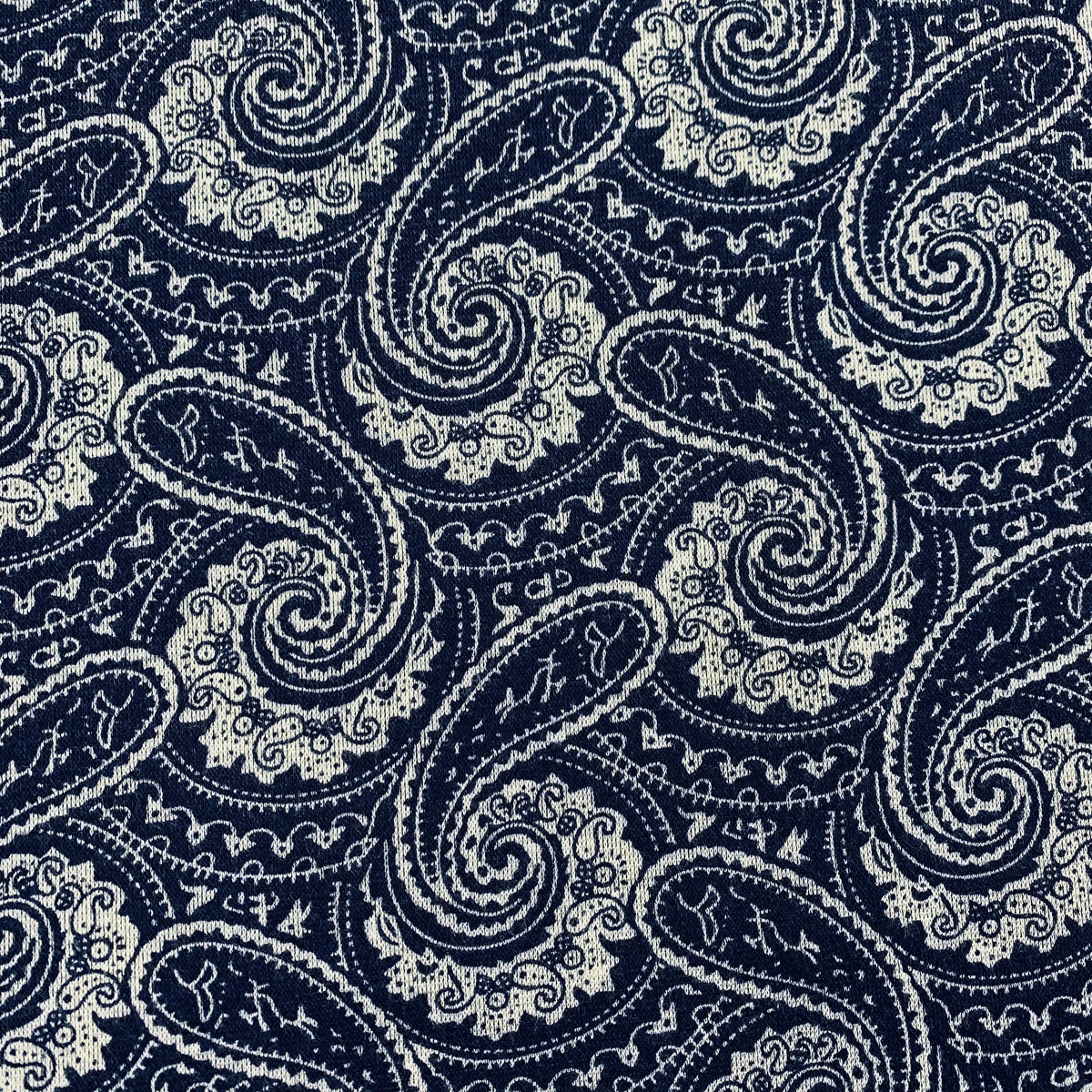 Navy Paisley Print
