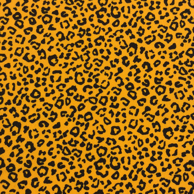 Leopard Gold Poplin Print