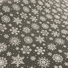 Load image into Gallery viewer, Grey Snowflake Xmas Print 🎄