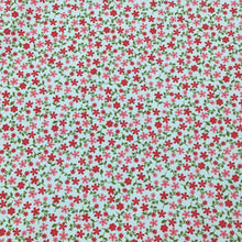 Load image into Gallery viewer, Red Floral Cotton Poplin
