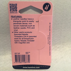3/7 Leather-PVC Vinyl Hemline Hand Needles