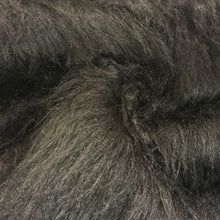 Load image into Gallery viewer, Black Long Hair Fur Fabric