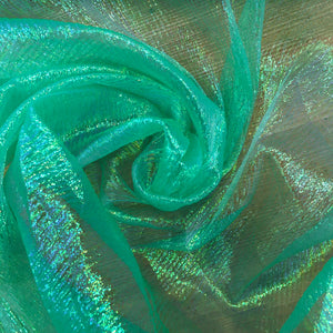 Emerald Rainbow Organza