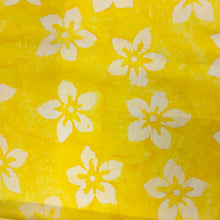 Load image into Gallery viewer, Yellow Flowers Batik