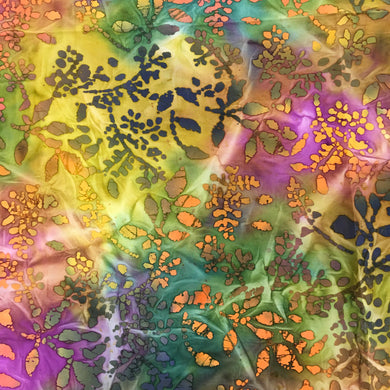 Gold and Green Batik