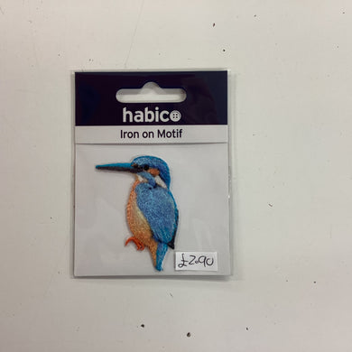 Kingfisher Iron On Motif