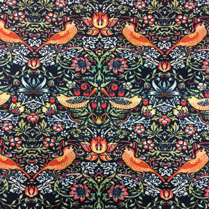 Strawberry Thief Navy Cotton Print