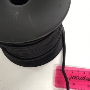 Black Round 5mm Elastic