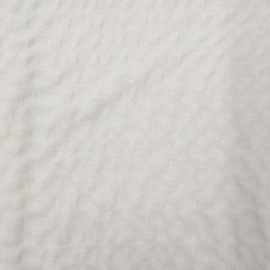 Textured Cotton Seersucker White