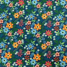Load image into Gallery viewer, Polycotton Blue Floral Print