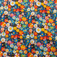 Load image into Gallery viewer, Multi Daisies Cotton Poplin Print