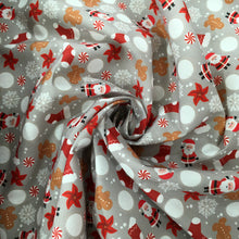Load image into Gallery viewer, Xmas Gingerbread Polycotton Print🎄