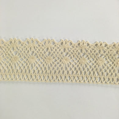Patterned Cream Cotton Lace
