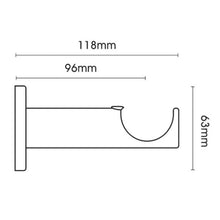 Load image into Gallery viewer, NEO 240cm 35mm stainless steel pole set with rings and end caps