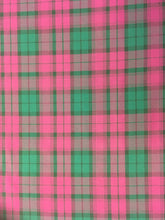 Load image into Gallery viewer, Tartan wine/green (Poly x Visc)