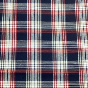 Brushed Small Check colour Navy Red White