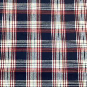 Brushed Small Check colour Navy Red White