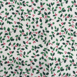 Holly Berries Xmas Scandi Cotton Print🎄