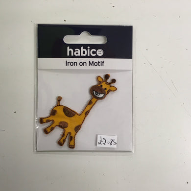Giraffe Iron On Motif