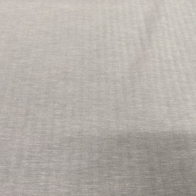 Silver Herringbone Linen/Cotton