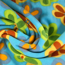 Load image into Gallery viewer, Retro Floral Fleece Blue