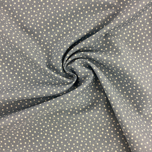 Star Poplin Print Pale Blue