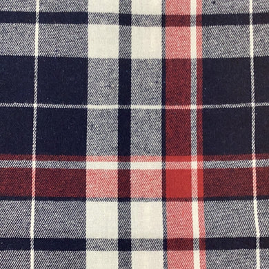 Brushed Large Check colour Navy Red White