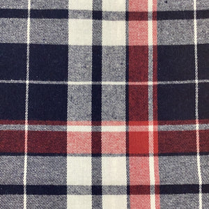 Brushed Large Check colour Navy Red White