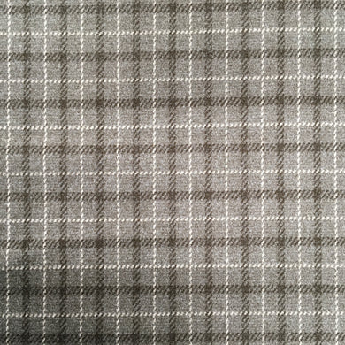 Brown Polyester Brushed Check