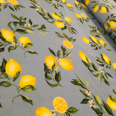 Lemons Linen Viscose Print