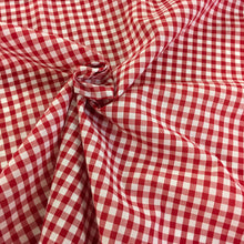 Load image into Gallery viewer, Red 1/4&quot; Checks Gingham