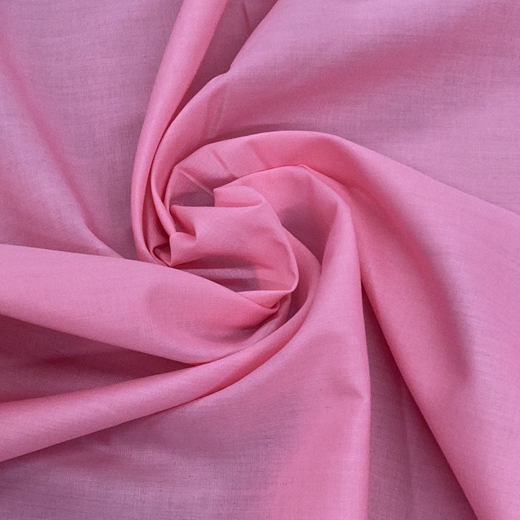 Coral pink 45” Polycotton Poplin