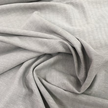 Load image into Gallery viewer, Silver Herringbone Linen/Cotton