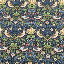 Load image into Gallery viewer, Strawberry Thief Navy Cotton