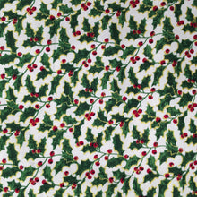 Load image into Gallery viewer, Holly Xmas Scandi Glitter Cotton Print🎄