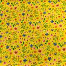 Load image into Gallery viewer, Floral Poplin Print Yellow