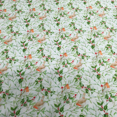 Holly Robin Cotton Print