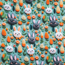Load image into Gallery viewer, Cotton 3D Print Easter Bunnies
