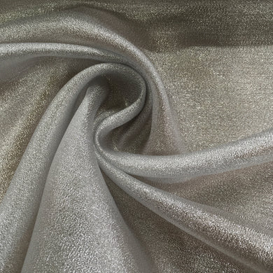 Silver Metallic Organza