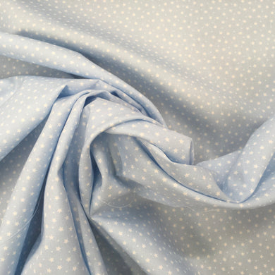 Star Poplin Powder Blue