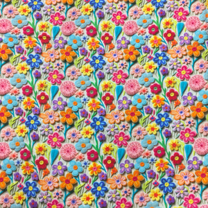 Cotton 3D Print Felt Flowers